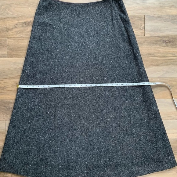 Ralph Lauren Grey Wool Maxi Skirt - Picture 8 of 8
